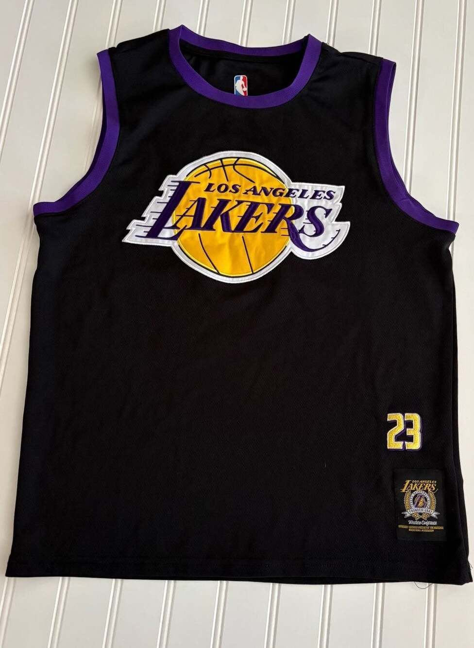 Los Angeles Lakers LeBron James 23 NBA Jersey Black